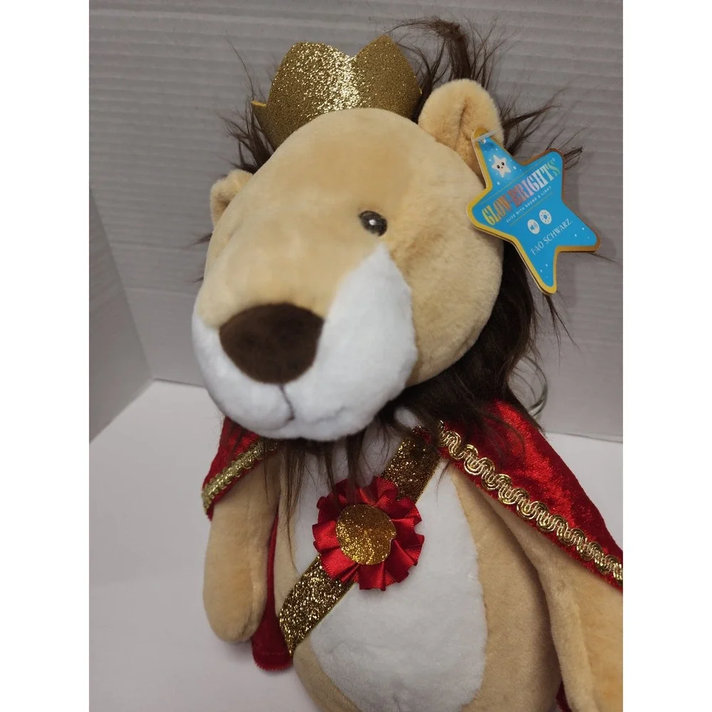 FAO Schwartz Glow Brights Nutcracker Lion King Plush‎ Sounds and lights